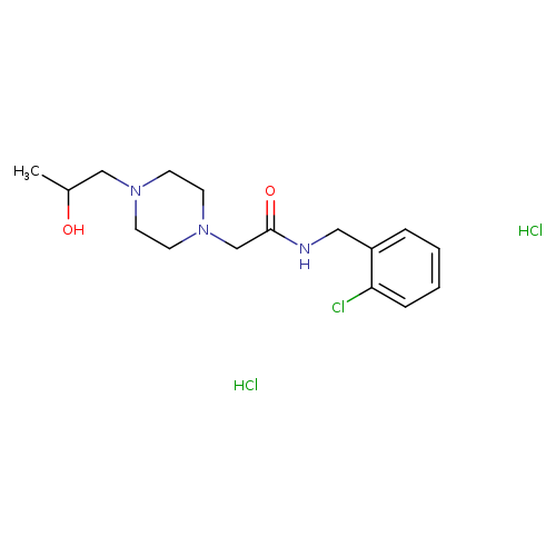 N-[(2-chlorophenyl)methyl]-2-[4-(2-hydroxypropyl)piperazin-1-yl]acetamide dihydrochloride