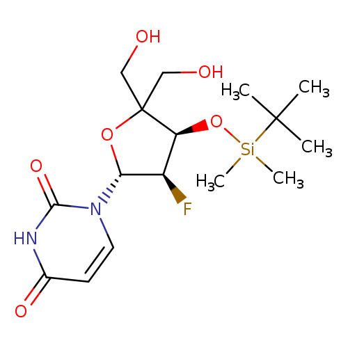 1-((2R,3R,4R)-4-((tert-butyldimethylsilyl)oxy)-3-fluoro-5,5-bis(hydroxymethyl)tetrahydrofuran-2-yl)pyrimidine-2,4(1H,3H)-dione