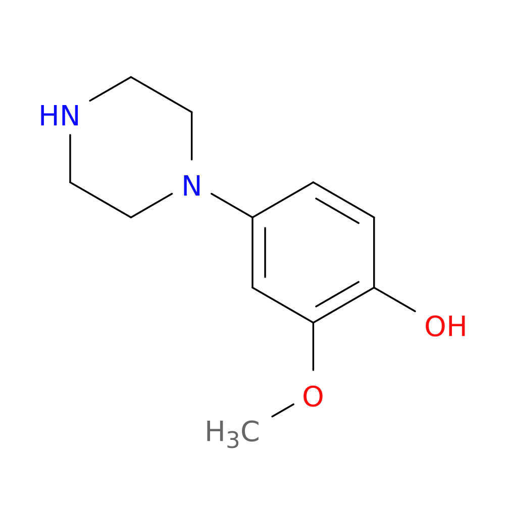 2-Methoxy-4-(piperazin-1-yl)phenol