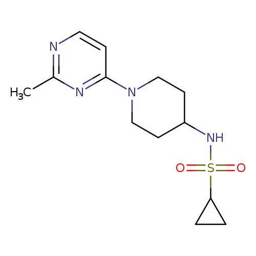 N-[1-(2-methylpyrimidin-4-yl)piperidin-4-yl]cyclopropanesulfonamide