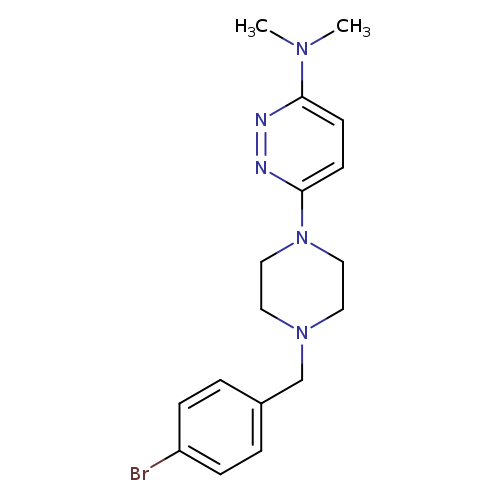 6-{4-[(4-bromophenyl)methyl]piperazin-1-yl}-N,N-dimethylpyridazin-3-amine