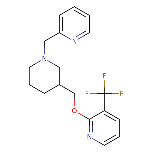 2-({1-[(pyridin-2-yl)methyl]piperidin-3-yl}methoxy)-3-(trifluoromethyl)pyridine