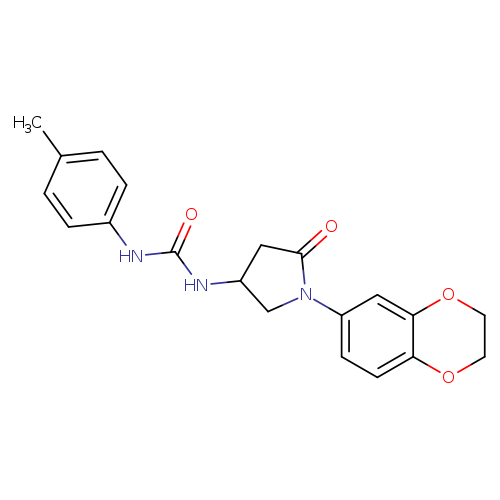 3-[1-(2,3-dihydro-1,4-benzodioxin-6-yl)-5-oxopyrrolidin-3-yl]-1-(4-methylphenyl)urea