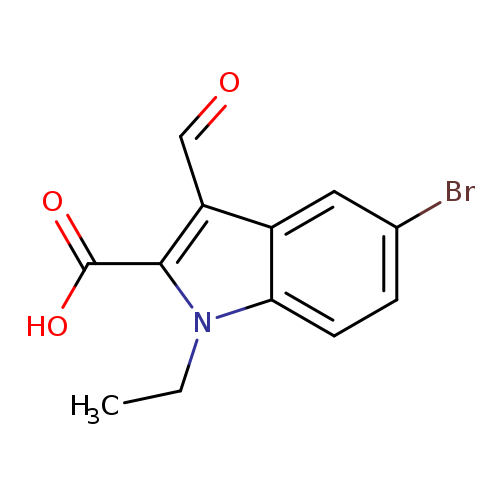 5-bromo-1-ethyl-3-formyl-1H-indole-2-carboxylic acid