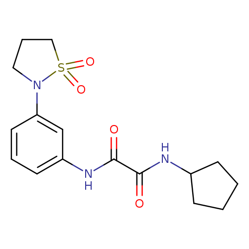 N-cyclopentyl-N'-[3-(1,1-dioxo-1lambda6,2-thiazolidin-2-yl)phenyl]ethanediamide
