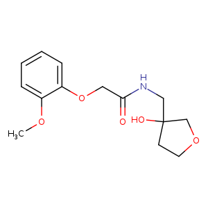 N-[(3-hydroxyoxolan-3-yl)methyl]-2-(2-methoxyphenoxy)acetamide