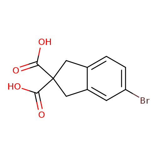 5-bromo-2,3-dihydro-1H-indene-2,2-dicarboxylic acid
