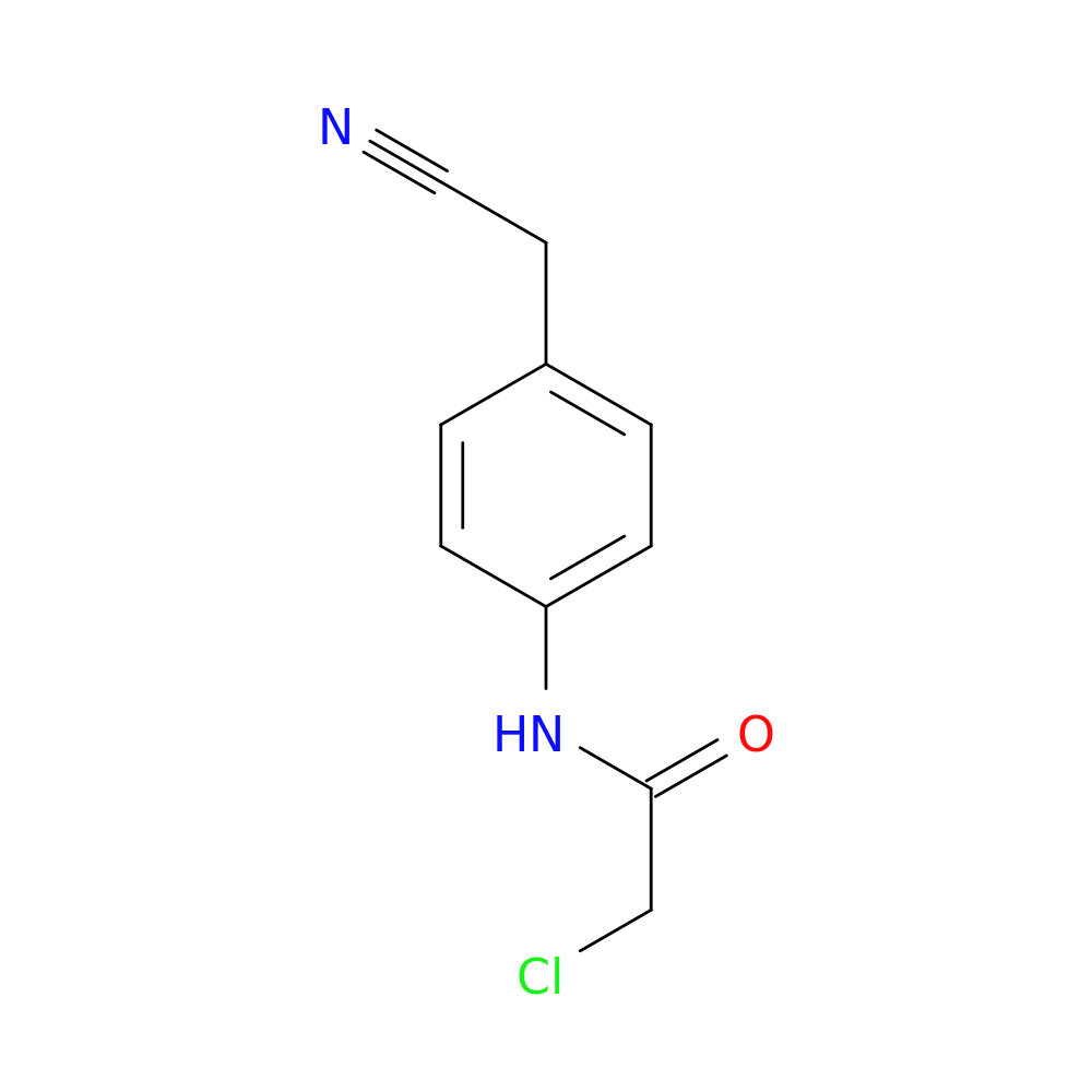 2-chloro-N-[4-(cyanomethyl)phenyl]acetamide