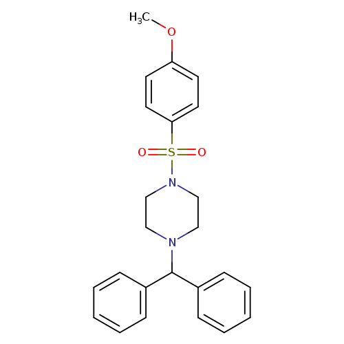 1-(diphenylmethyl)-4-(4-methoxybenzenesulfonyl)piperazine