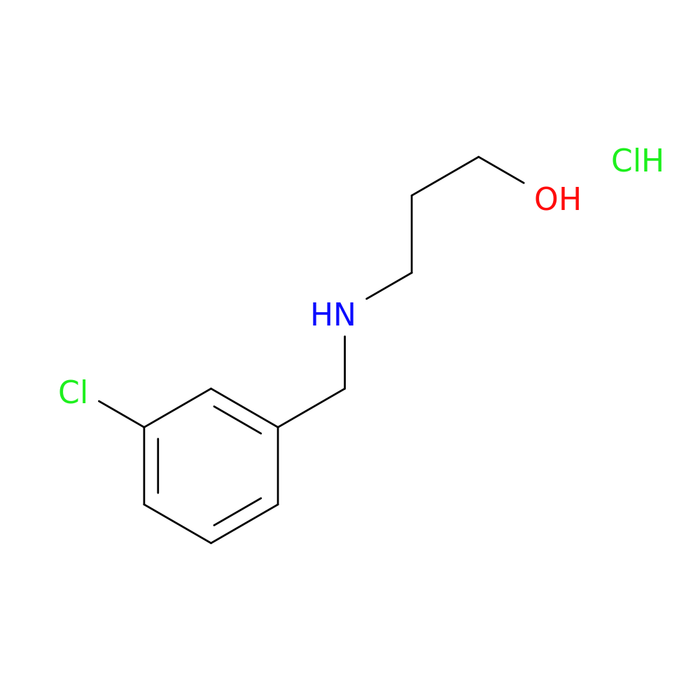 3-{[(3-chlorophenyl)methyl]amino}propan-1-ol hydrochloride