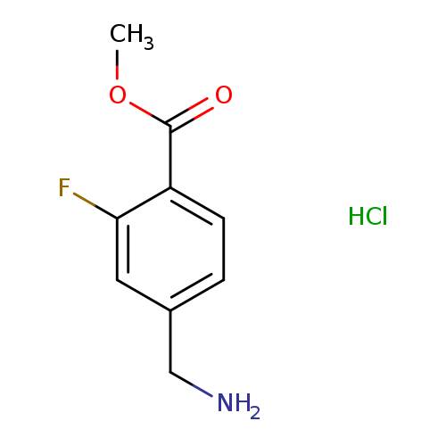 Methyl 4-(aminomethyl)-2-fluorobenzoate HCl