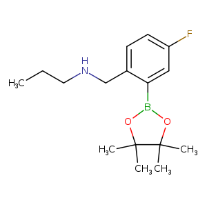 Benzenemethanamine, 4-fluoro-N-propyl-2-(4,4,5,5-tetramethyl-1,3,2-dioxaborolan-2-yl)-