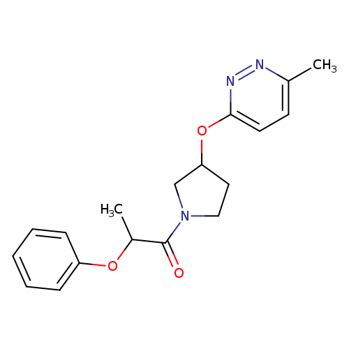 1-{3-[(6-methylpyridazin-3-yl)oxy]pyrrolidin-1-yl}-2-phenoxypropan-1-one