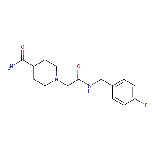 1-({[(4-fluorophenyl)methyl]carbamoyl}methyl)piperidine-4-carboxamide