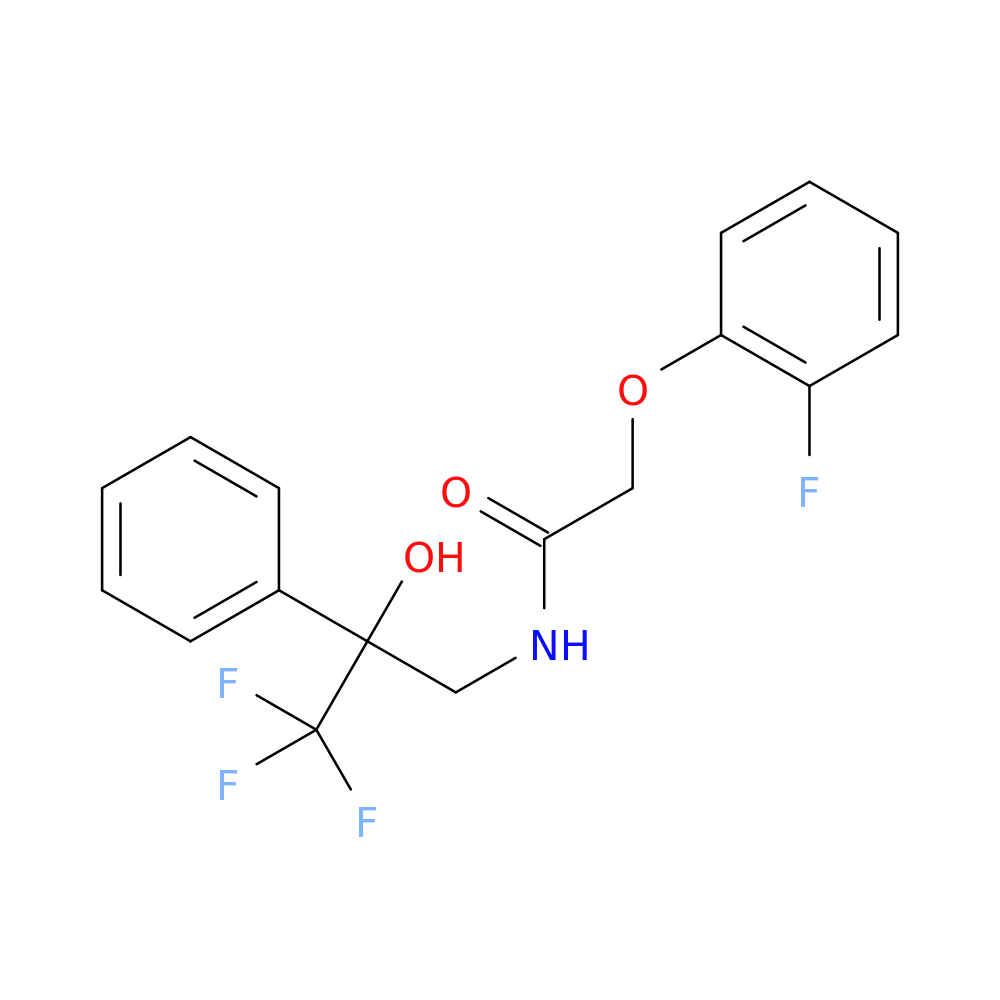 2-(2-fluorophenoxy)-N-(3,3,3-trifluoro-2-hydroxy-2-phenylpropyl)acetamide