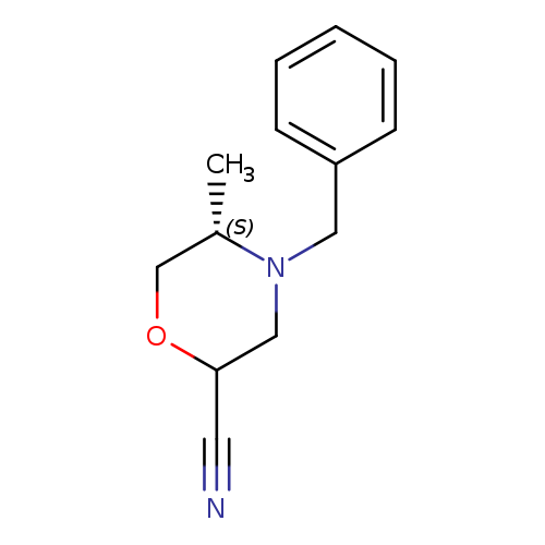 (5S)-4-benzyl-5-methylmorpholine-2-carbonitrile