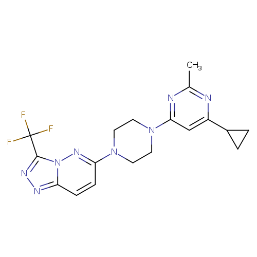 4-cyclopropyl-2-methyl-6-{4-[3-(trifluoromethyl)-[1,2,4]triazolo[4,3-b]pyridazin-6-yl]piperazin-1-yl}pyrimidine