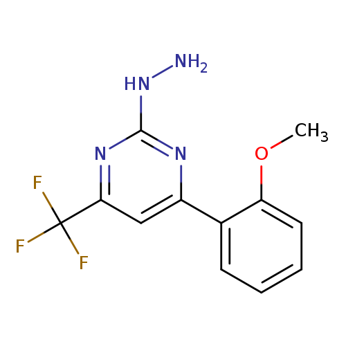 2-Hydrazino-4-(2-methoxyphenyl)-6-(trifluoromethyl)pyrimidine
