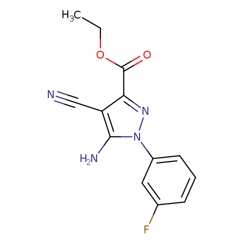 Ethyl 5-amino-4-cyano-1-(3-fluorophenyl)pyrazole-3-carboxylate