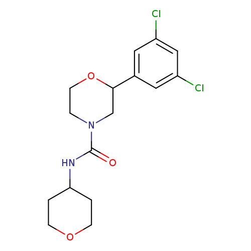 2-(3,5-dichlorophenyl)-N-(oxan-4-yl)morpholine-4-carboxamide