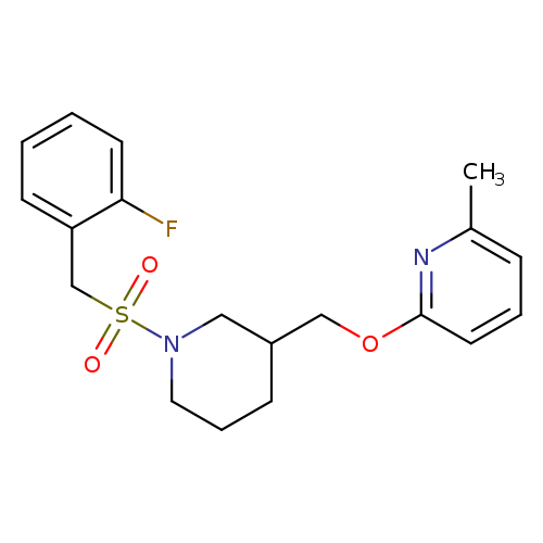 2-({1-[(2-fluorophenyl)methanesulfonyl]piperidin-3-yl}methoxy)-6-methylpyridine