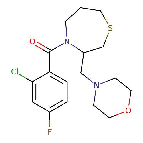 4-(2-chloro-4-fluorobenzoyl)-3-[(morpholin-4-yl)methyl]-1,4-thiazepane