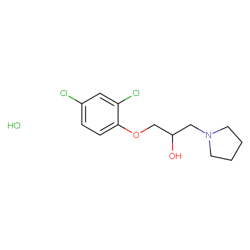 1-(2,4-dichlorophenoxy)-3-(pyrrolidin-1-yl)propan-2-ol hydrochloride