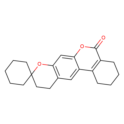 1,2,3,4,10,11-hexahydro-5H-spiro[benzo[c]pyrano[3,2-g]chromene-9,1'-cyclohexan]-5-one