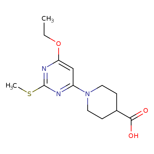 1-(6-Ethoxy-2-methylsulfanyl-pyrimidin-4-yl)-piperidine-4-carboxylic acid