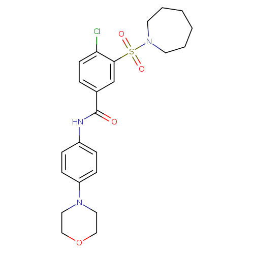 3-(azepane-1-sulfonyl)-4-chloro-N-[4-(morpholin-4-yl)phenyl]benzamide