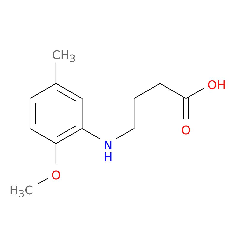 4-[(2-methoxy-5-methylphenyl)amino]butanoic acid