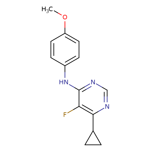6-cyclopropyl-5-fluoro-N-(4-methoxyphenyl)pyrimidin-4-amine