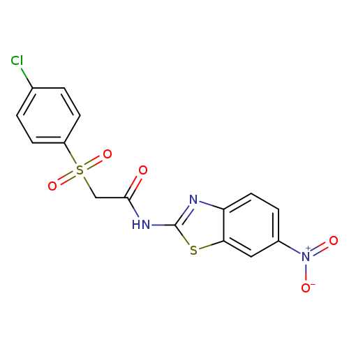 2-(4-chlorobenzenesulfonyl)-N-(6-nitro-1,3-benzothiazol-2-yl)acetamide