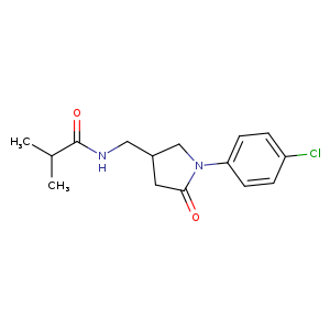 N-{[1-(4-chlorophenyl)-5-oxopyrrolidin-3-yl]methyl}-2-methylpropanamide
