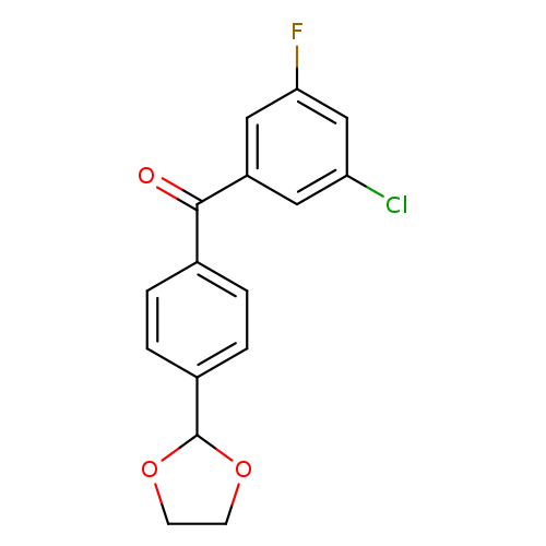 3-Chloro-4'-(1,3-dioxolan-2-yl)-5-fluorobenzophenone