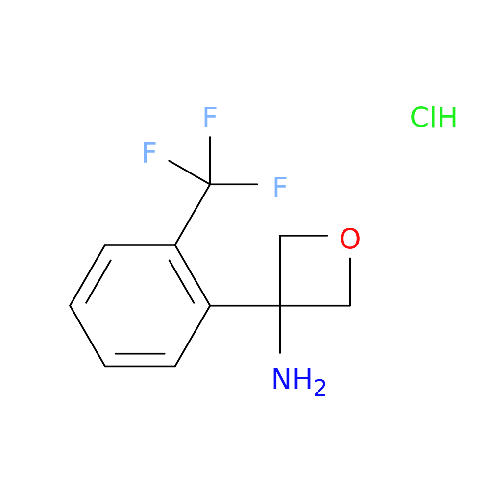 3-[2-(Trifluoromethyl)phenyl]oxetan-3-amine hydrochloride