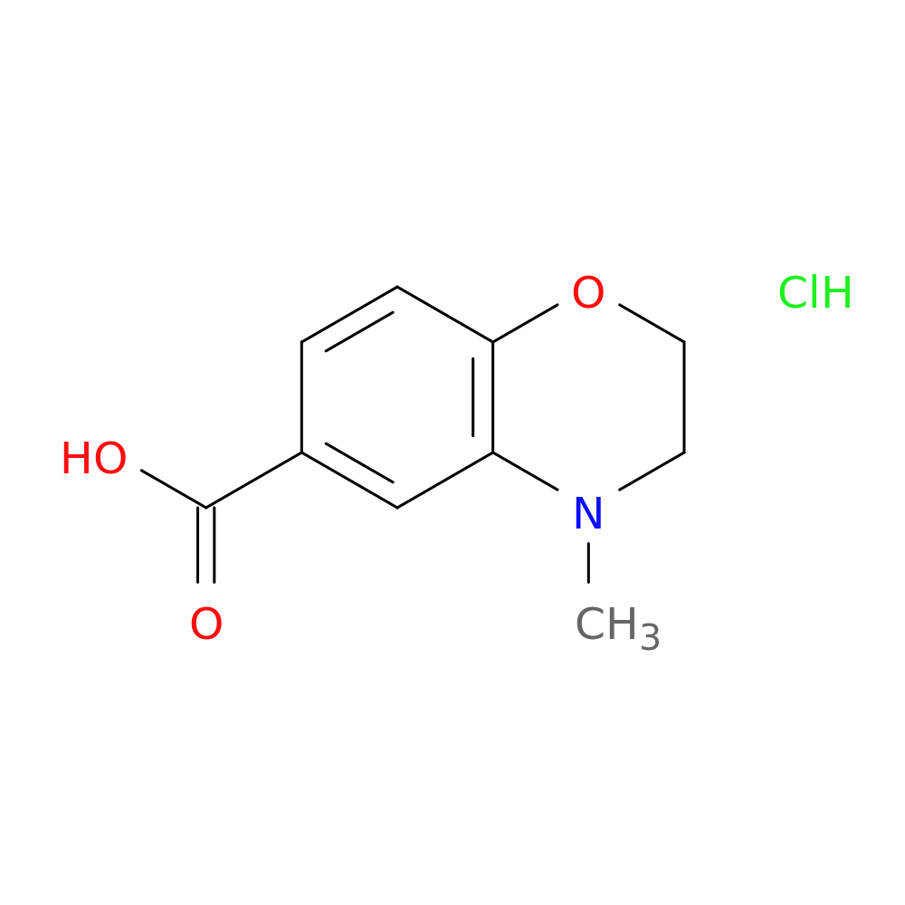 4-methyl-3,4-dihydro-2H-1,4-benzoxazine-6-carboxylic acid hydrochloride