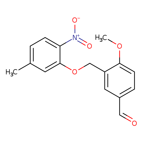 4-Methoxy-3-((5-methyl-2-nitrophenoxy)methyl)benzaldehyde