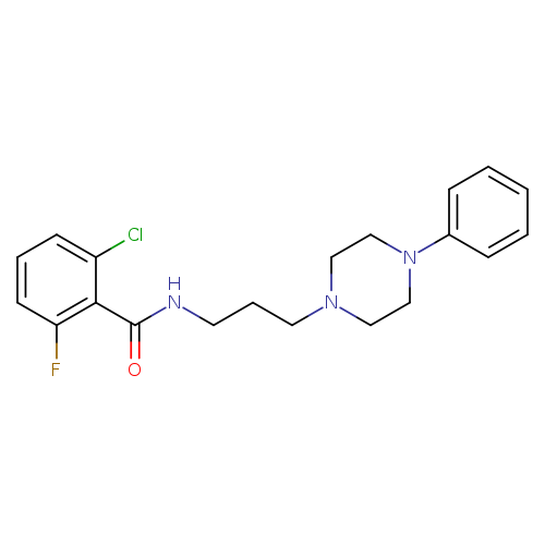 2-chloro-6-fluoro-N-[3-(4-phenylpiperazin-1-yl)propyl]benzamide