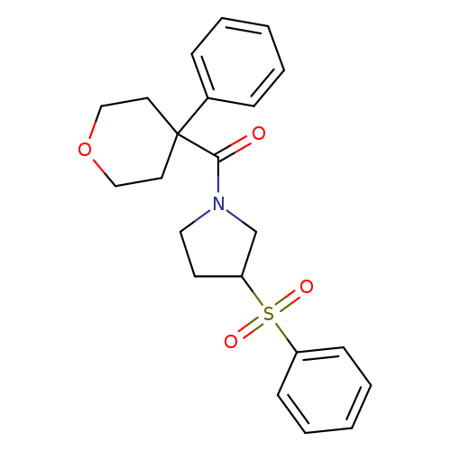 3-(benzenesulfonyl)-1-(4-phenyloxane-4-carbonyl)pyrrolidine