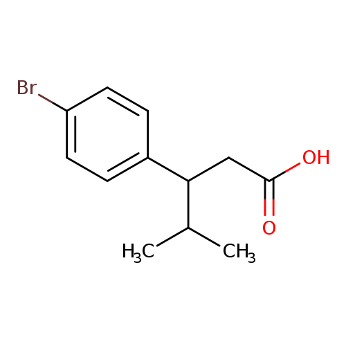 3-(4-bromophenyl)-4-methylpentanoic acid