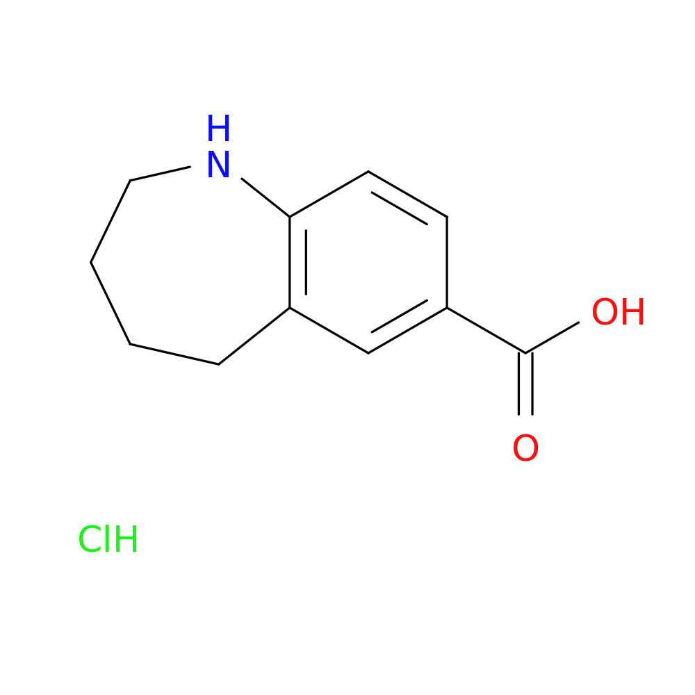 2,3,4,5-tetrahydro-1H-1-benzazepine-7-carboxylic acid hydrochloride