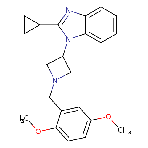 2-cyclopropyl-1-{1-[(2,5-dimethoxyphenyl)methyl]azetidin-3-yl}-1H-1,3-benzodiazole