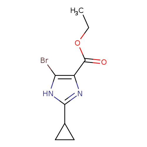 ethyl 5-bromo-2-cyclopropyl-1H-imidazole-4-carboxylate