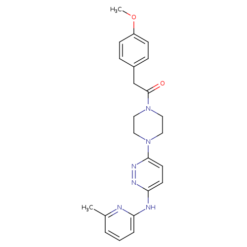 2-(4-methoxyphenyl)-1-(4-{6-[(6-methylpyridin-2-yl)amino]pyridazin-3-yl}piperazin-1-yl)ethan-1-one