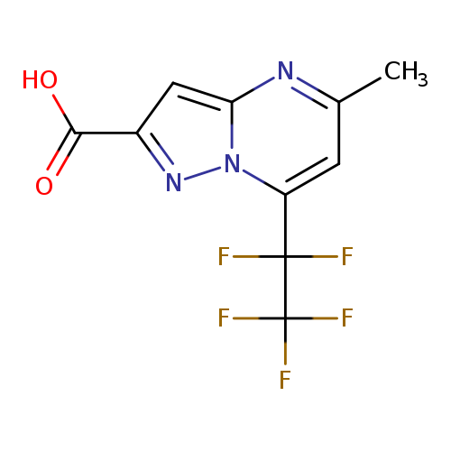 5-methyl-7-(pentafluoroethyl)pyrazolo[1,5-a]pyrimidine-2-carboxylic acid