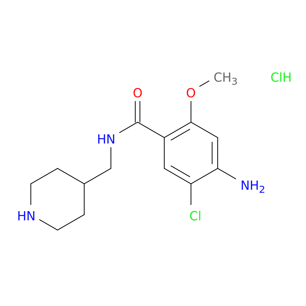 4-Amino-5-chloro-2-methoxy-N-(piperidin-4-ylmethyl)benzamide hydrochloride
