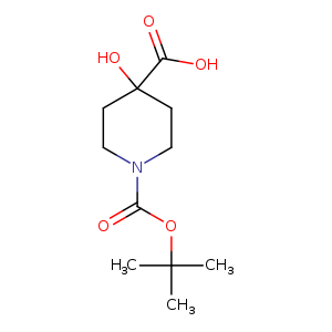 1-Boc-4-hydroxy-4-piperidinecarboxylic acid