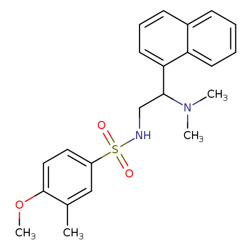 N-[2-(dimethylamino)-2-(naphthalen-1-yl)ethyl]-4-methoxy-3-methylbenzene-1-sulfonamide