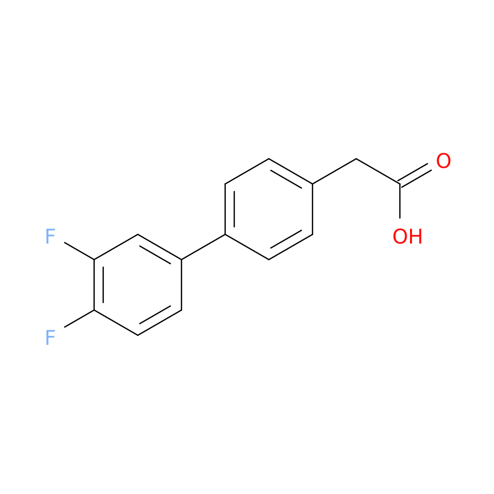4-Biphenyl-3',4'-difluoro-acetic acid